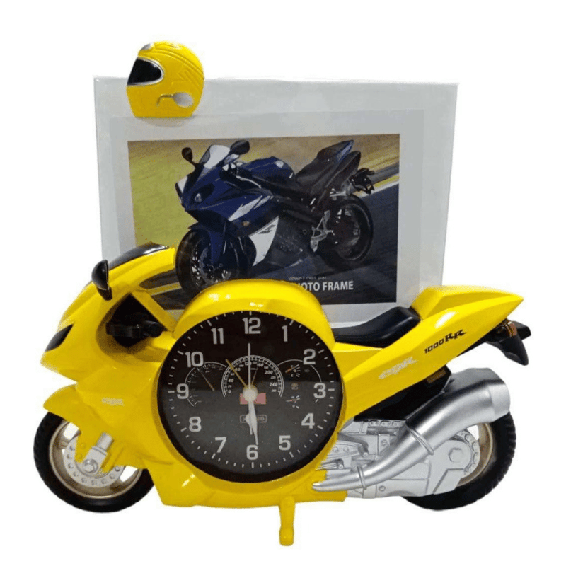 RELOJ DE MOTO CON PORTA RETRATO